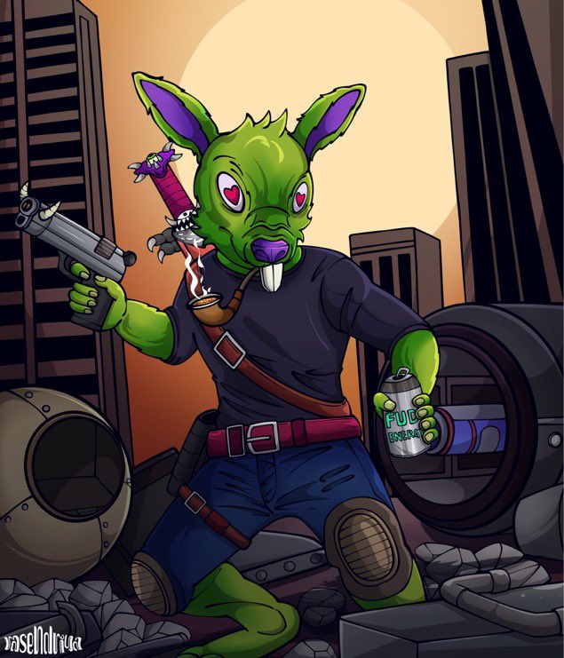 New commission of <a href="/DeadRabbitRS/">Dead Rabbit Resurrection Society</a> x <a href="/fudbuddies/">FudBuddies</a> 

🐰⚔️👿

End Times by <a href="/erarasendriya/">rasendriya.artwork//COMMISSION OPEN</a>: rabbits last jump!!!