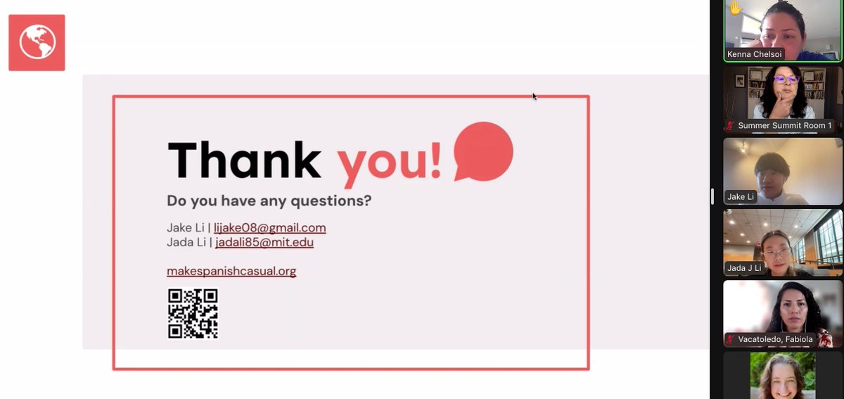 suarez712002's tweet image. Wow Jada (20 yrs old) and Jake (15 years old )created this non-profit &quot;Make Spanish Casual Again&quot; We are so grateful for all the work they do for NNELL ! They will be presenting at #ACTFL this year again ! makespanishcasual.org #EarlyLang #SummerSummit2024 #langchat