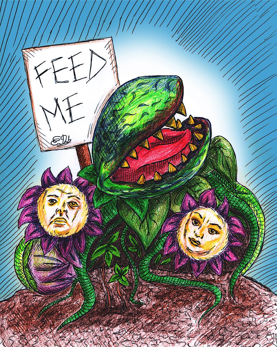 EmDarkOfficial's tweet photo. 👍❤️ Hit the like/love button if you like my doodle sketch of Audrey Jr. from The Little Shop of Horrors (1960). Published in print on page 39 of the fabulous Roger Corman tribute edition of We Belong Dead mag, link below 🪴
. . .
#RogerCorman #AudreyJr #LittleShopOfHorrors https://t.co/NdXhN0paFm