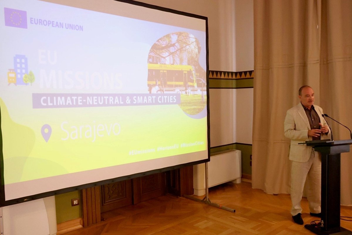 eubih's tweet photo. ✅ W tdy's launch of #CitizensAssembly, Sarajevo moves closer to its 🇪🇺-supported mission to become 1 of 100 climate-neutral cities in Europe.

This tool will ensure that creation of climate action plan &amp; investment strategy for #Sarajevo is guided by broader public interests. https://t.co/c1K4i5S8mo