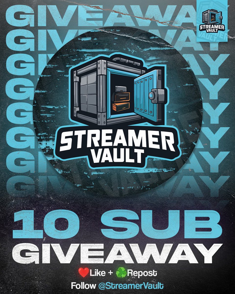 WallzMedia's tweet photo. 🚨 NEW PARTNER GIVEAWAY 🚨

10 Subs any platform or $50 

❤️Like
♻️Repost
Follow @StreamerVault 
Comment when done 

Goodluck everyone 🤞 https://t.co/ZJloOUpSfX