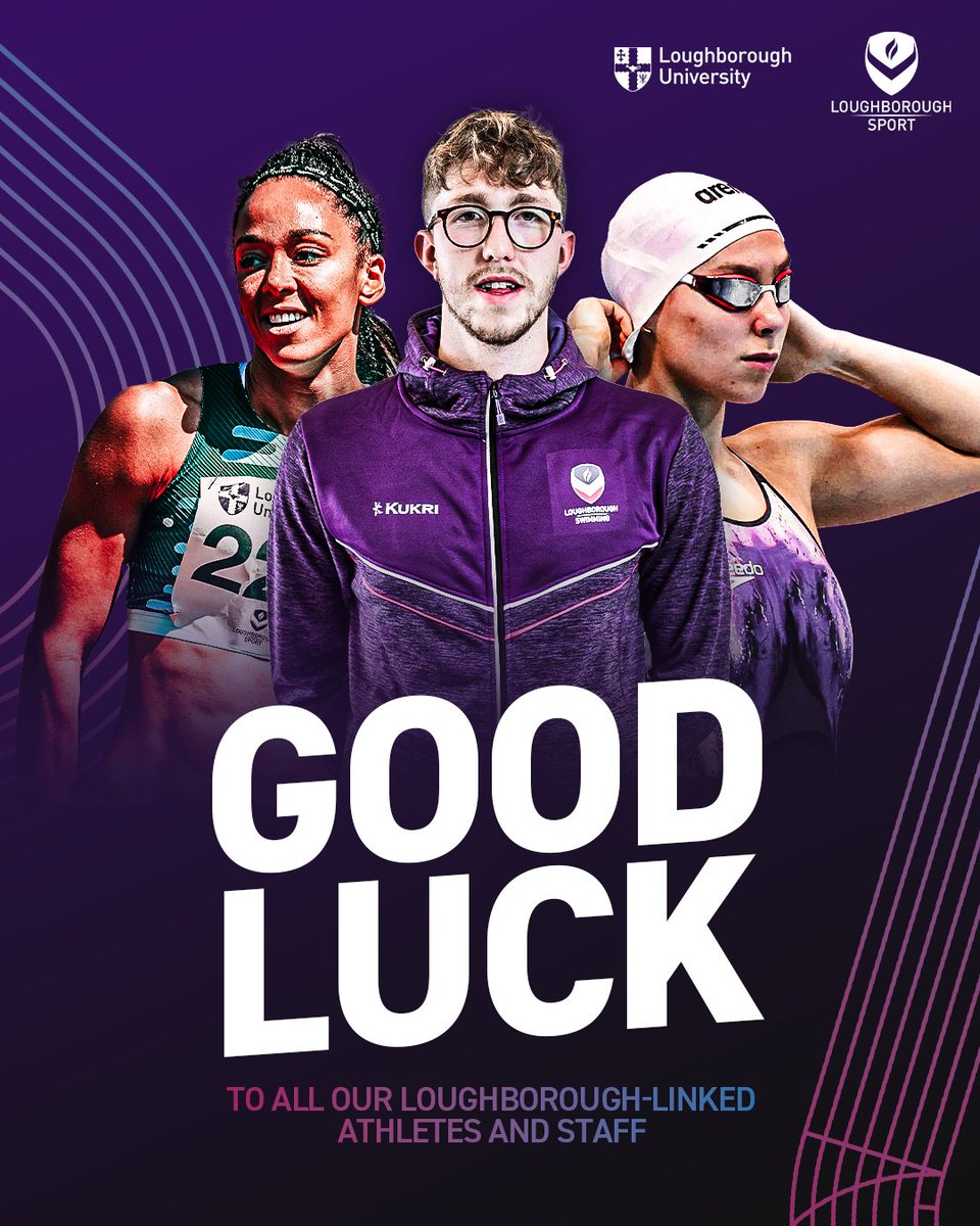 Wishing all our Loughborough-linked athletes and staff the best of luck for the upcoming games in Paris 💜

#Lboro2Paris