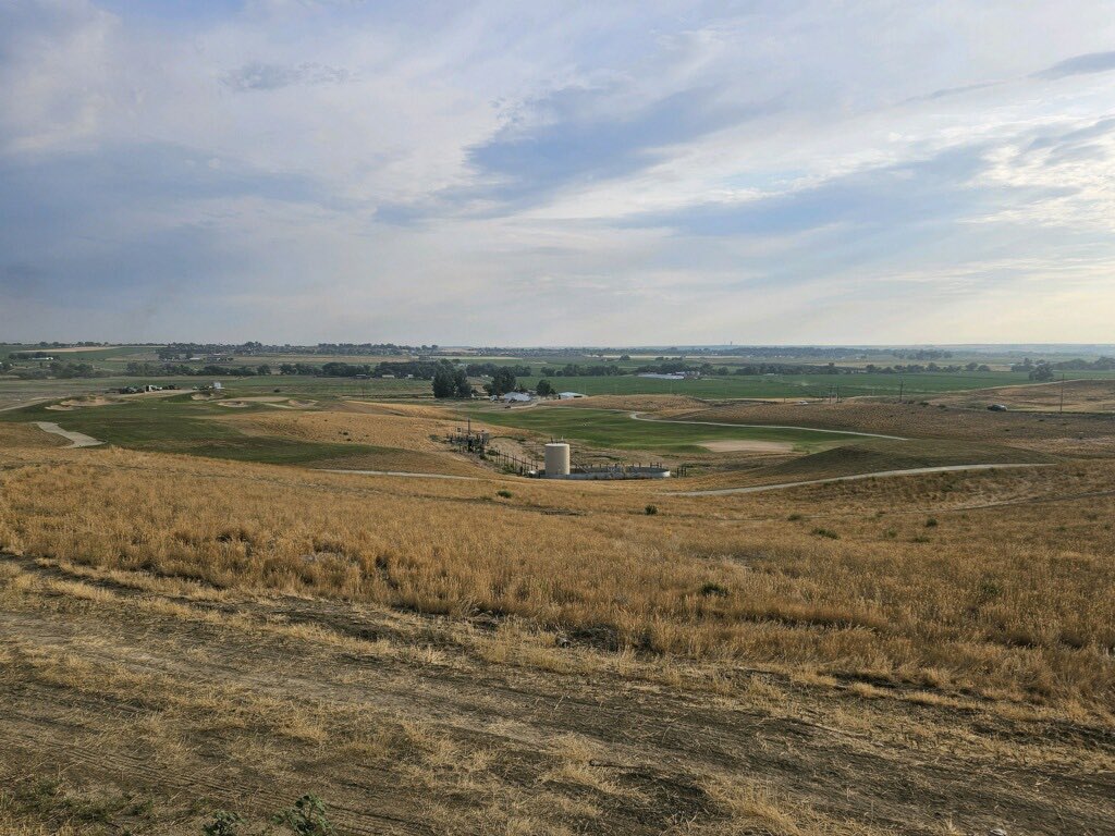 Got some updated photos of grass seed going down at Bella Ridge golf club in Johnstown CO. Another addition to the SuperBents Revolution!! Art Schaupeter, <a href="/wadsworth_golf/">Wadsworth Golf Construction Company</a> @mitchebgolf  can’t wait to see the finished project #DLF, #SeedResearch, #SuperBents