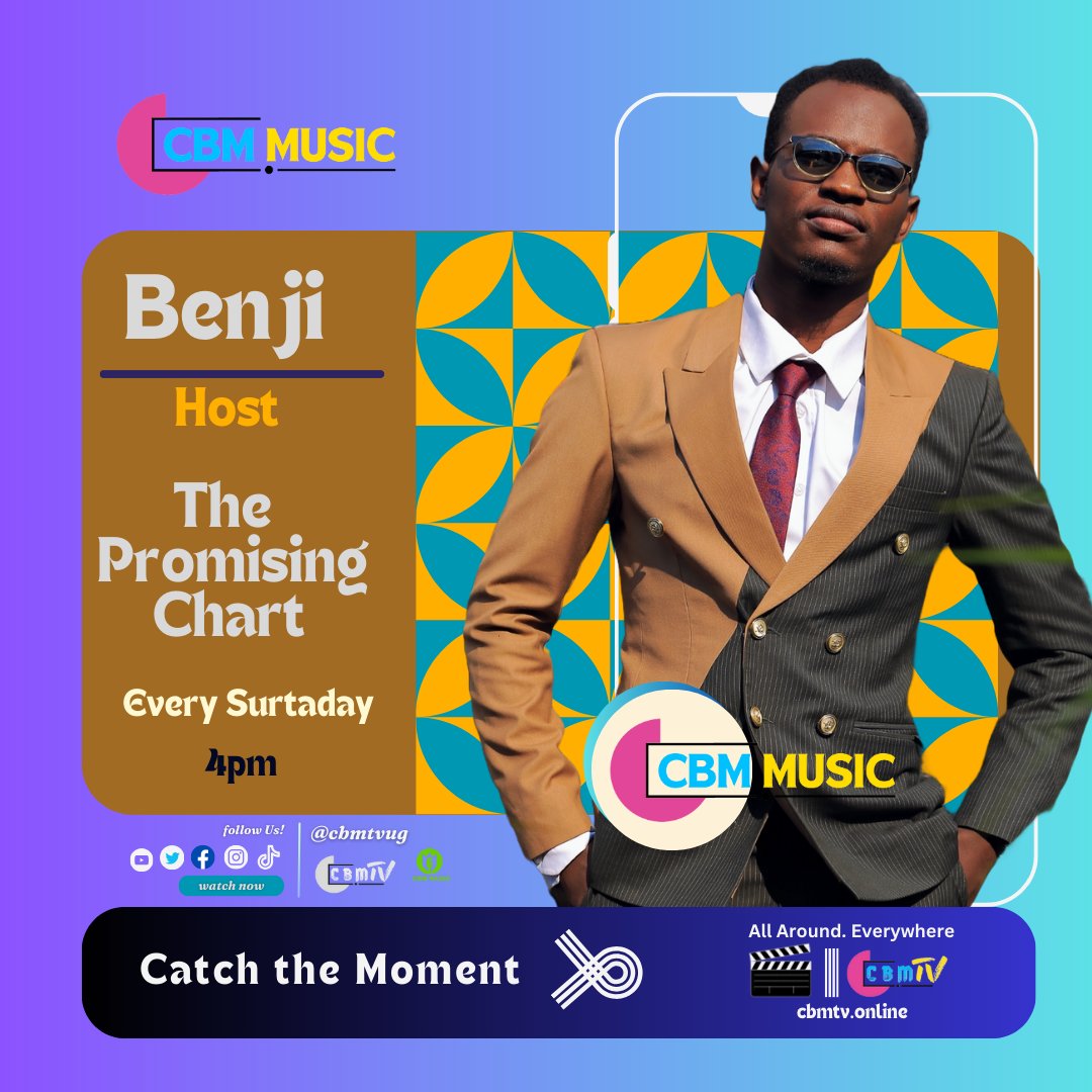 cbmtvug's tweet photo. First ever show #PromisingChart, this Saturday 4pm with @WejuliW32070 featuring amazing talents in music on the #Ugandaplaylist https://t.co/b4Q6XoecfE