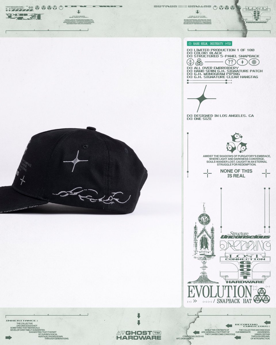 ghost__hardware's tweet photo. > evolution
           [ snapback hat ]
           [ structured 5-panel ]
                    
  (    /    ) 
      /          07 . 26 . 2024
                     > ( noon ) 
           [ pst ] https://t.co/wHlFM4xlvx