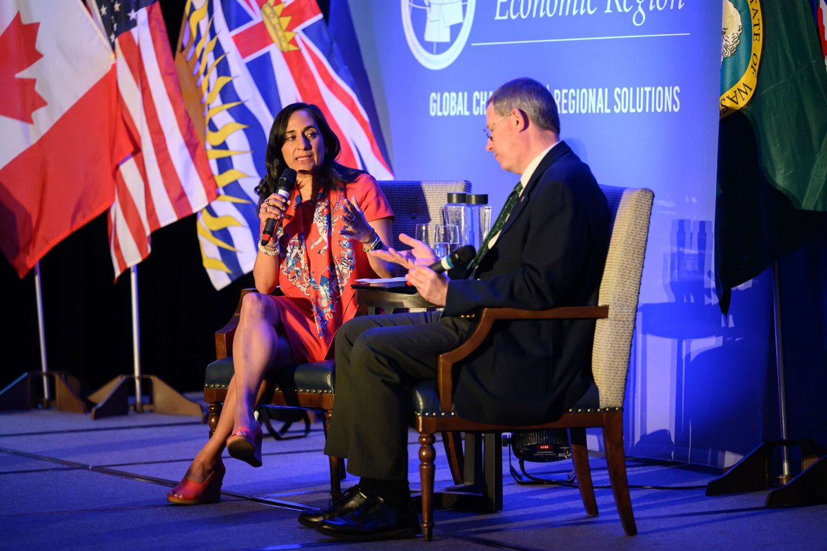 TBS_Canada's tweet photo. The Hon. Anita Anand, President of the Treasury Board, met with business owners at the Pacific NorthWest Economic Region Summit in Whistler, B.C. to discuss Canada-U.S. regulatory cooperation opportunities and cutting red tape. #GCReg https://t.co/S3cXlxpRQz