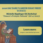 Photo by Studies in the Age of Chaucer (@SACJournal)
