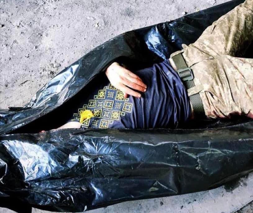 I think about this picture often.

We took Ivan body out of the front line. The day before his death, he returned from his wedding. He was killed by a Russian sniper. He died in Vyshyvanka...

Our symbols are sprinkled with the blood we shed for the right to be Ukrainians.