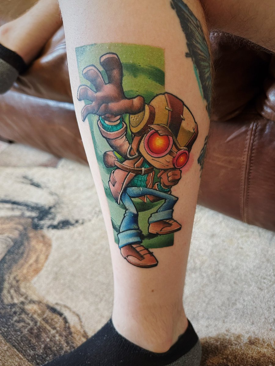 solidifying my alliance to millennials with another videogame tattoo, image size:900x1200
