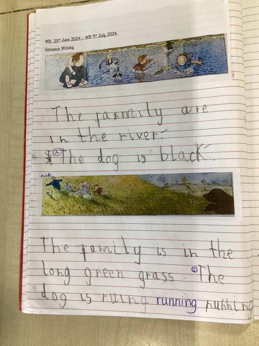RakuMiss's tweet photo. I am so proud of my reception children’s writing this year! From hold a sentence, to independent sentences to their own letter 🥹 https://t.co/xaC6GtjxcN