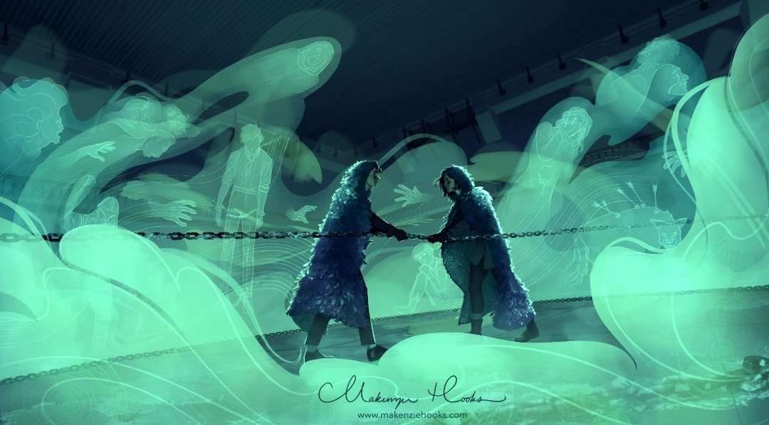anniesads_'s tweet photo. “I should point out that, despite your excellent intentions, you’ve still ended up standing beside me surrounded by a tide of ghosts….” 

— my fav locklyle fan art ever by makenziehooks!
#SaveLockwoodandCo #Locklyle https://t.co/J1gNIEvFQv