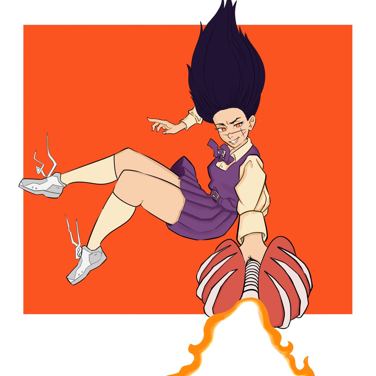 AlterJart's tweet photo. Little War Devil/Asa drawing I did, bonus points if you can guess what the weapon she created is #Chainsawman #Asa #Fujimoto https://t.co/zmFPgNeIby