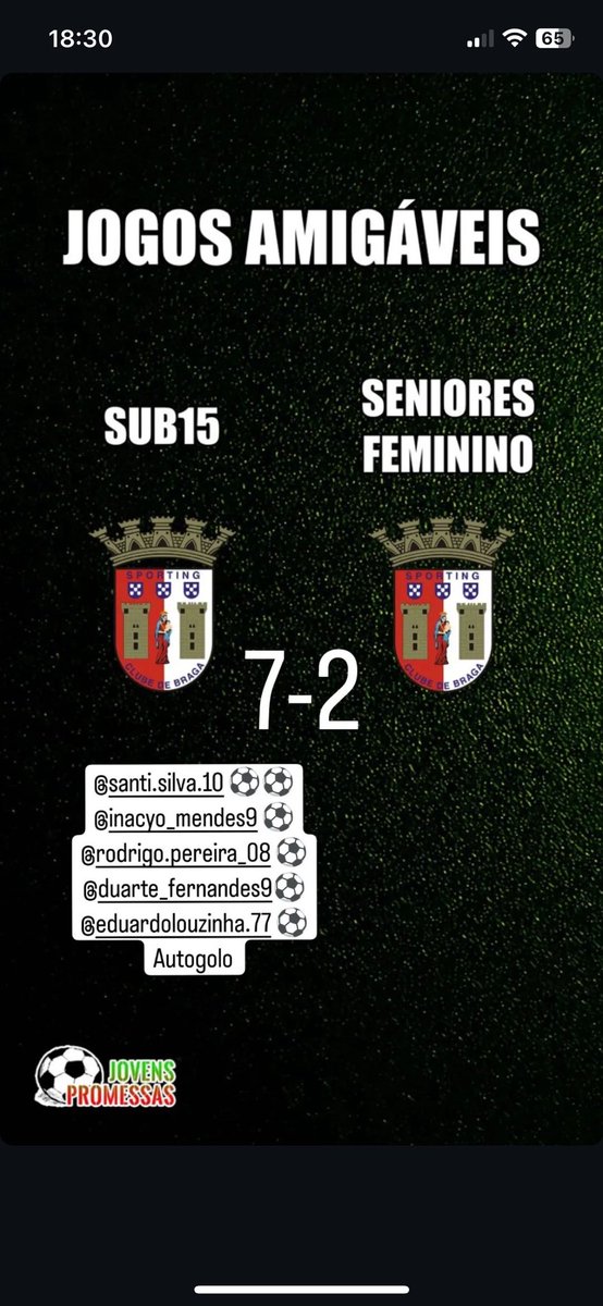 fodasse, os putos sofreram dois golos