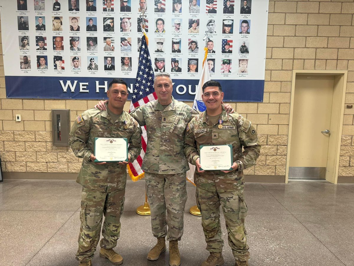 These two courageous Soldiers were awarded the Soldiers Medal for heroism this past Saturday.

They rushed to an overturned &amp; flame engulfed HET to pullout a fellow trapped Soldier. 

Let’s pass this awesome story round &amp; give a hell yeah!