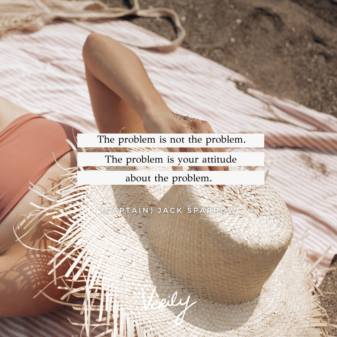 verilymag's tweet image. “The problem is not the problem. The problem is your attitude about the problem.” -Jack Sparrow

#verilywisdom
