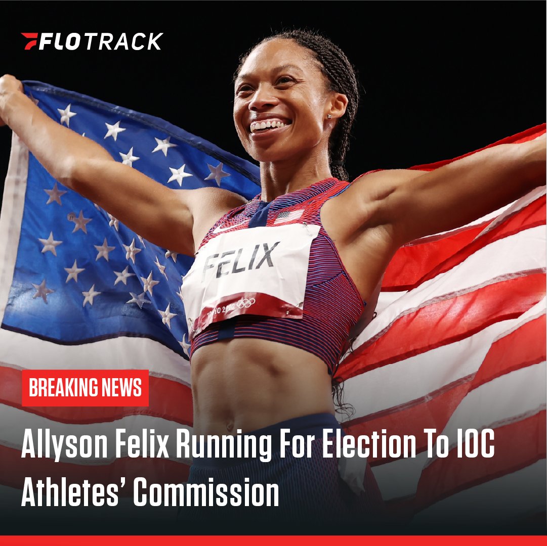 BREAKING NEWS: 11-time Olympic medalist Allyson Felix (<a href="/allysonfelix/">Allyson Felix</a>) has announced that she is running for election to the International Olympic Committee Athletes' Commission.

Felix currently serves as a representative for the IOC AC, which she was appointed to in 2022.

The