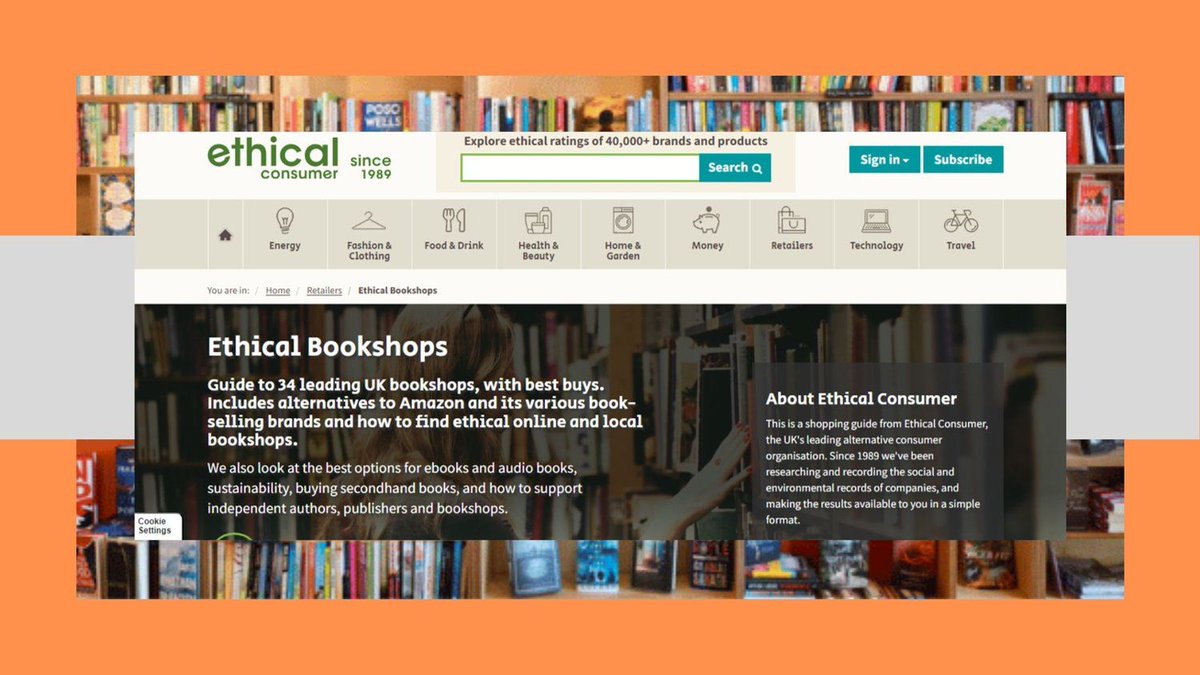 We are in the Top 10 Favourite Ethical bookshops!  

Many thanks to October Books member Angela Cotton, who spotted an article in <a href="/EC_Magazine/">Ethical Consumer</a> all about ethical bookshops. 

buff.ly/3y9MmVc