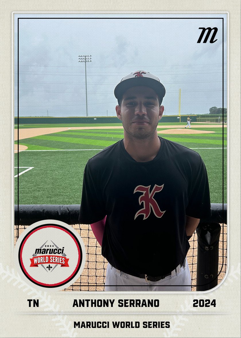 ⭐️ Player of the Game ⭐️

Knights Baseball 17U 
#Marucciworldseries2024