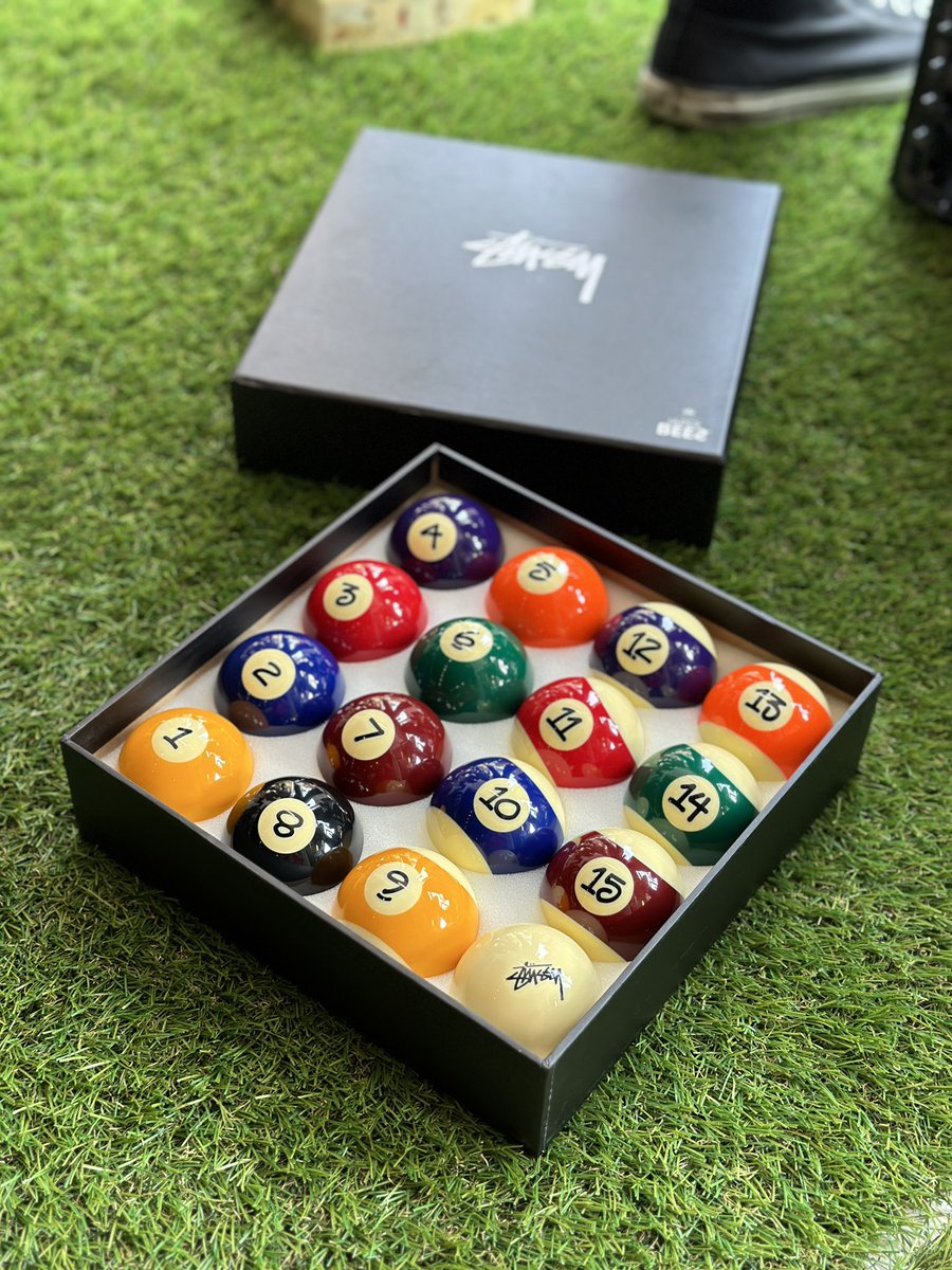 STUSSY BILLIARD BALLS SET 「JAPER BEES」 Stussy Japer Bees Pool