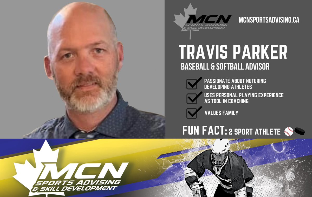 Meet Travis Parker: MCN Baseball &amp; Softball Advisor⚾️🥎

Travis’s full story👉 mcnsportsadvising.ca/our-team/