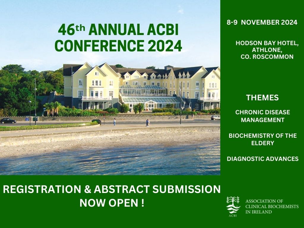 ACBI (@acbirl) on Twitter photo 📢The 46th ACBI annual conference is now OPEN for registration & abstract submission. Our conference takes place on Nov 8-9th in Athlone with an excellent programme of speakers. To view the programme, register & submit an abstract go to acbi.ie/events/
<a href="/ACSLM_CPD/">ACSLM CPD Officer: Leo Mulvany</a> 📢The 46th ACBI annual conference is now OPEN for registration & abstract submission. Our conference takes place on Nov 8-9th in Athlone with an excellent programme of speakers. To view the programme, register & submit an abstract go to acbi.ie/events/
<a href="/ACSLM_CPD/">ACSLM CPD Officer: Leo Mulvany</a>