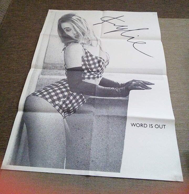 markantonymoran's tweet photo. Because the #wordisout @kylieminogue . https://t.co/XxfCaHYpty