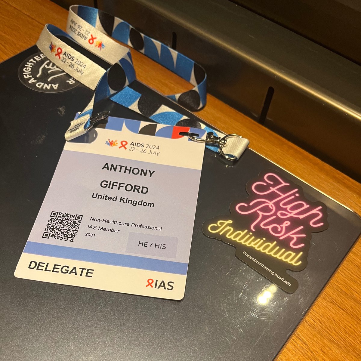 Anthony Gifford (@giffpsych) on Twitter photo Another wonderful (yet busy) day at the #AIDS2024 conference!
Excited to be presenting my posters tomorrow and Thursday.
Highlight: receiving one of these amazing stickers from <a href="/JncherabieMD/">Joseph Cherabie MD, MSc 🏳️🌈 (He/They)</a> Another wonderful (yet busy) day at the #AIDS2024 conference!
Excited to be presenting my posters tomorrow and Thursday.
Highlight: receiving one of these amazing stickers from <a href="/JncherabieMD/">Joseph Cherabie MD, MSc 🏳️🌈 (He/They)</a>