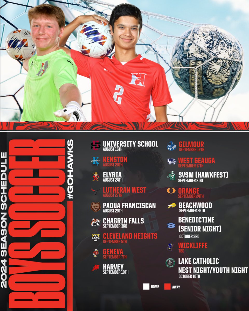 HawkenAthletics's tweet photo. The 2024 @HawkenSoccer season schedule! #gohawks https://t.co/SI8ZDV6OBJ