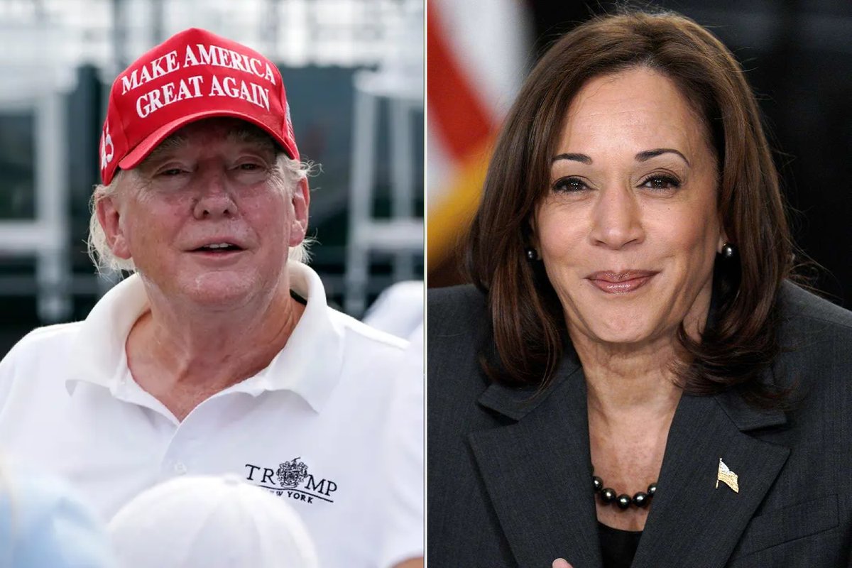 NoLieWithBTC's tweet photo. Breaking News: Kamala Harris is now leading Donald Trump by two points nationwide, according to a brand new Reuters poll.

https://t.co/ocWL5ymAJY https://t.co/QY8Lo39VsY