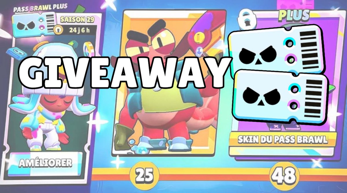 Nikounaki_bs's tweet image. ⚡️season 29 BRAWLPASS Giveaway! ⚡️

To Enter;

✅ Follow @OraBrawl @Alex_bs8 @Nikounaki_bs 
❤️ Like
🔁 Retweet
🗓️ Winners will be drawn randomly on August 3th

2 WINNERS! 🤞🏻
#BrawlStars