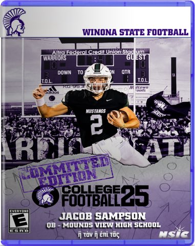 Grateful and exited to announce my commitment to Winona State!!! Thank you to all my coaches, and teammates for helping me through this journey! ⁦<a href="/MobergAaron/">Coach Moberg</a>⁩ ⁦<a href="/MoundsviewFB/">Mounds View Football</a>⁩ ⁦⁦<a href="/CoachAntawan/">Coach Antawan</a>⁩⁦<a href="/Adam_Weber8/">Adam Weber</a>⁩ ⁦<a href="/Coach_Bergy/">Brian Bergstrom</a>⁩ ⁦<a href="/OJW_Scouting/">PrepRedzone Oliver</a>⁩