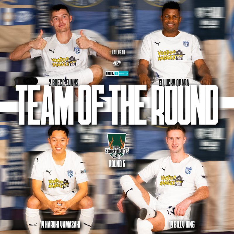 nocohailstormfc's tweet photo. Sitting on 🔝 of our #USLJägermeisterCup group. We have these 4 to thank for a great performance on Friday! 

And our boss, @EamonZayed, earned his second Coach of the Round honor this year! 

How bout a huge #HailYeah for these guys 💪⛈️ Read more by clicking the images below!