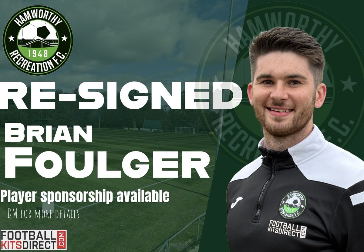 Ham_RecFC's tweet photo. BRIAN IS BACK✅

We are delighted to confirm that Brian Foulger will be staying at Magna Road this season! Brian is a strong, commanding central midfielder who joined the club last season after a spell at Shaftesbury! https://t.co/FQI5cmlW4N