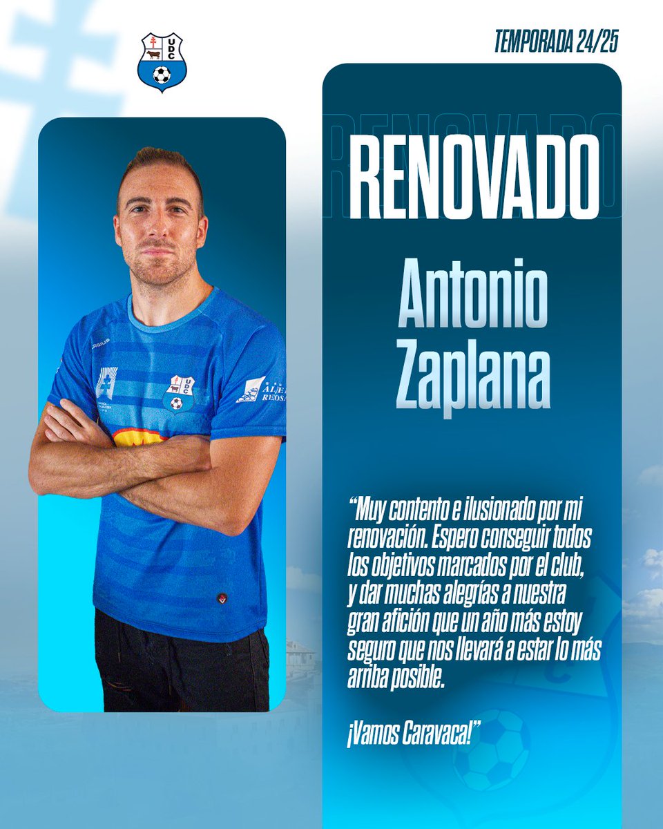 𝐎𝐅𝐈𝐂𝐈𝐀𝐋 | ✍🏼

Zaplana nos seguirá aportando otra temporada más toda su experiencia y garra. ¡Muy contentos con su renovación!

¡Vamos! 

⚔🔵