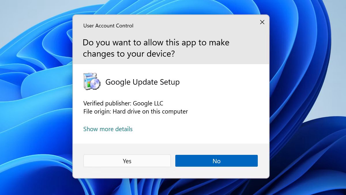 تعالوا اعلمكم على شيء داااائماً نشوفه وما ندرك أهميته! 
قبل فترة كنت أحلل Windows logs وقعدت أبحث عن  الUAC
وكان موضوع مثير للاهتمام لذلك خل اشرحها لكم (: 

أولاً ايش الUAC ؟😕 

كلنا مرت علينا الصورة اللي بالأسفل
User Account Control 
وهي خاصية موجودة في انظمة ويندوز