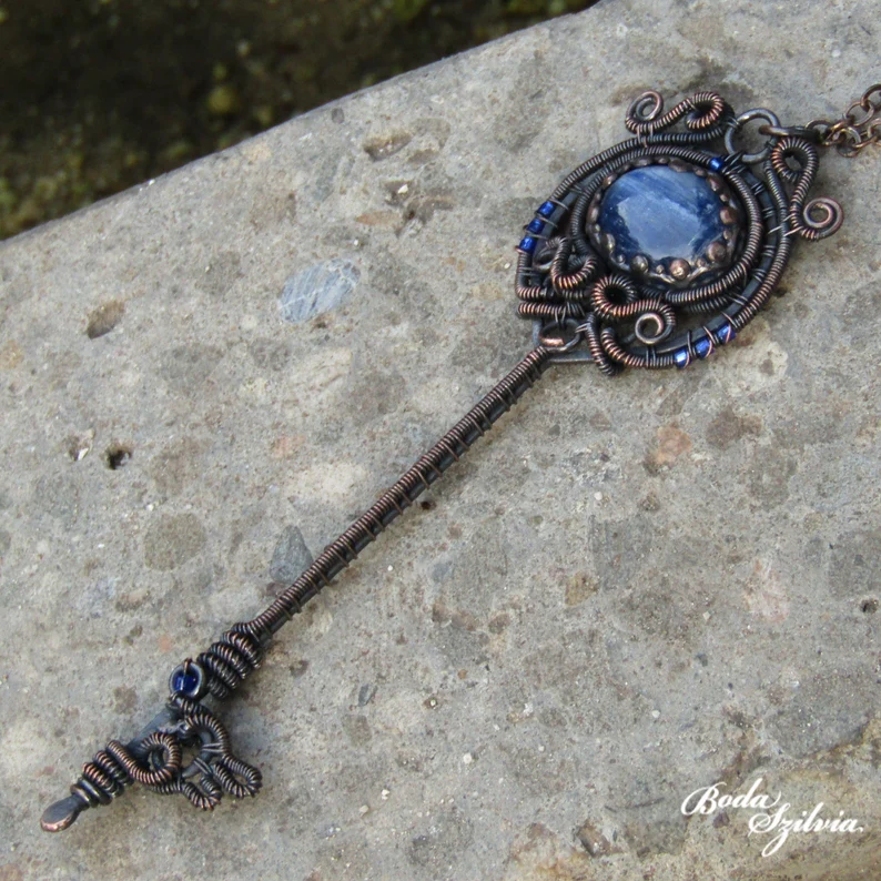 "A mermaid found a swimming lad,
 Picked him for her own,
 Pressed her body to his body,
 Laughed; and plunging down
 Forgot in cruel happiness
 That even lovers drown."
—W.B. Yeats: The Mermaid

Art—"Mermaid", a handmade pendant—by <a href="/bodaszilvia/">Boda Szilvia</a>. (See her bio.)

#FairyTaleTuesday