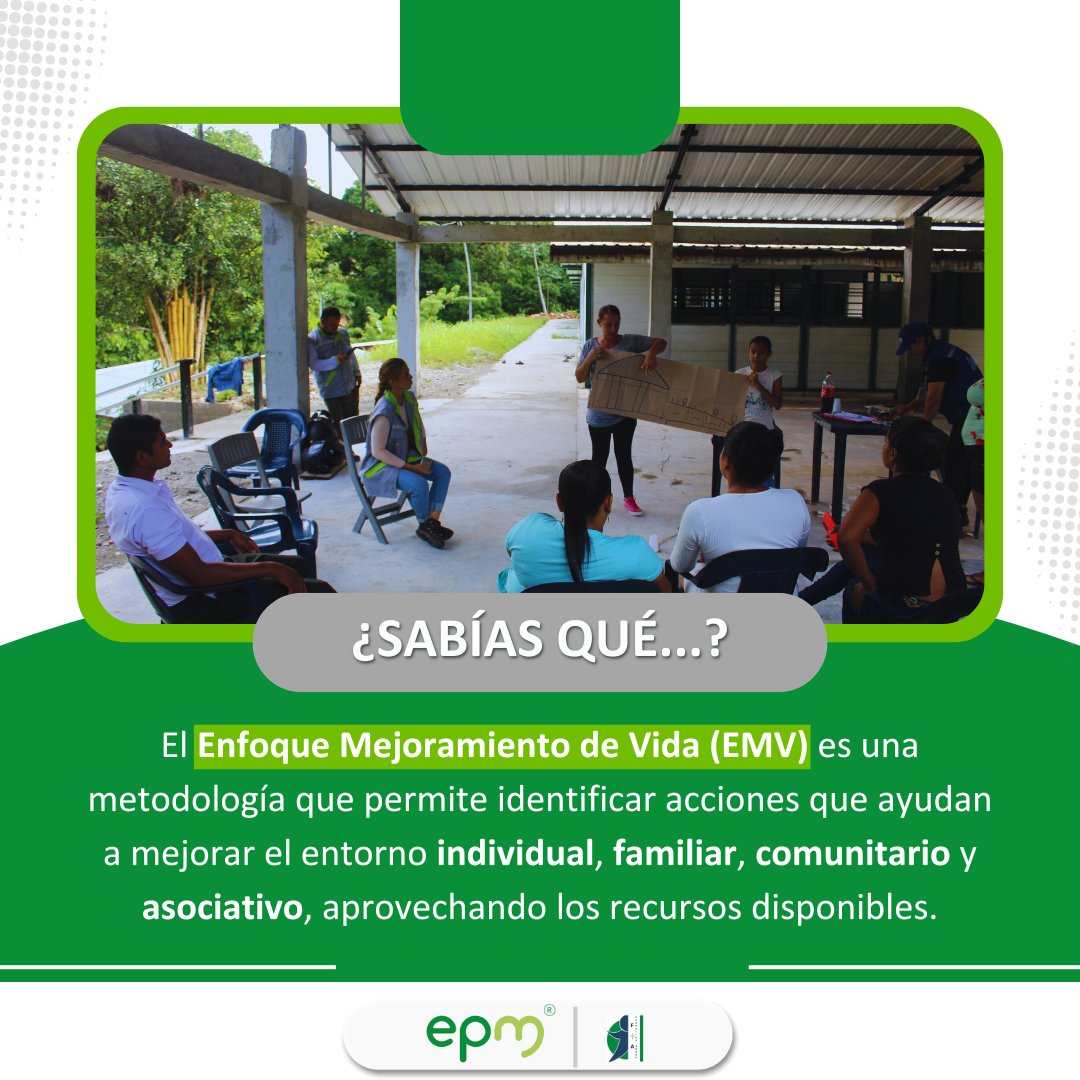 💚 Organizaciones solidarias del #BajoCauca que hacen parte del proyecto, están generando entornos de vida saludables utilizando los recursos propios , gracias a la metodología de Enfoque de Mejoramiento de Vida (#EMV) que implementamos en el marco del convenio con <a href="/EPMestamosahi/">EPM estamos ahí</a>