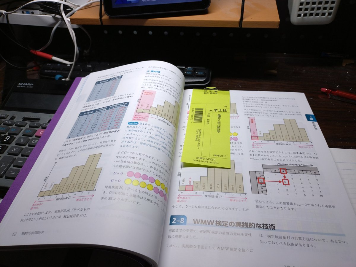 ryut137's tweet photo. 今日は検定統計量について勉強していましたが、集中力が切れたので、続きは明日やっていきます。
#統計学 https://t.co/8yGAPyLmXT