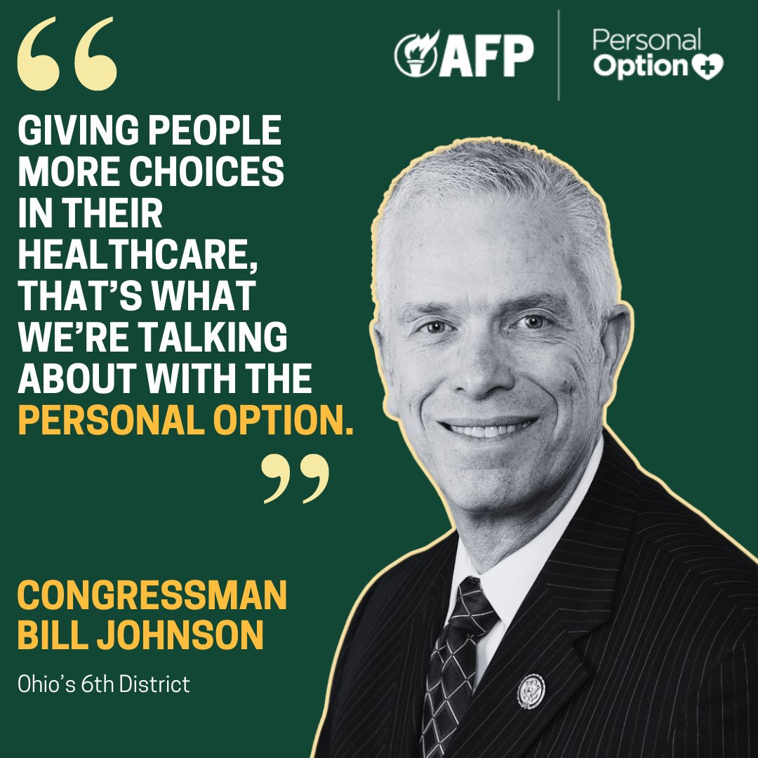 Raise your hand if you want more choice &amp; more affordability in your health care! #PersonalOption 🤚 <a href="/RepBillJohnson/">Rep. Bill Johnson</a>
