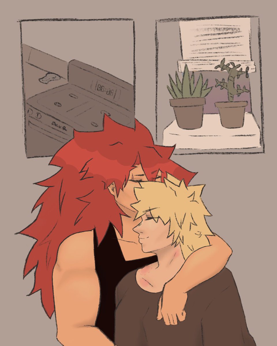 k_eefers's tweet photo. 3/3) Like clockwork, Katsuki was the first one up between them. And like every other time, she kissed Eijirou on the cheek before getting out of bed and wandering to their kitchen, grabbing the paper from outside on the way.
.
@QuirkyRose85 @Meteor_Bang #KRBKVillainBang https://t.co/aCAIvm5Iir