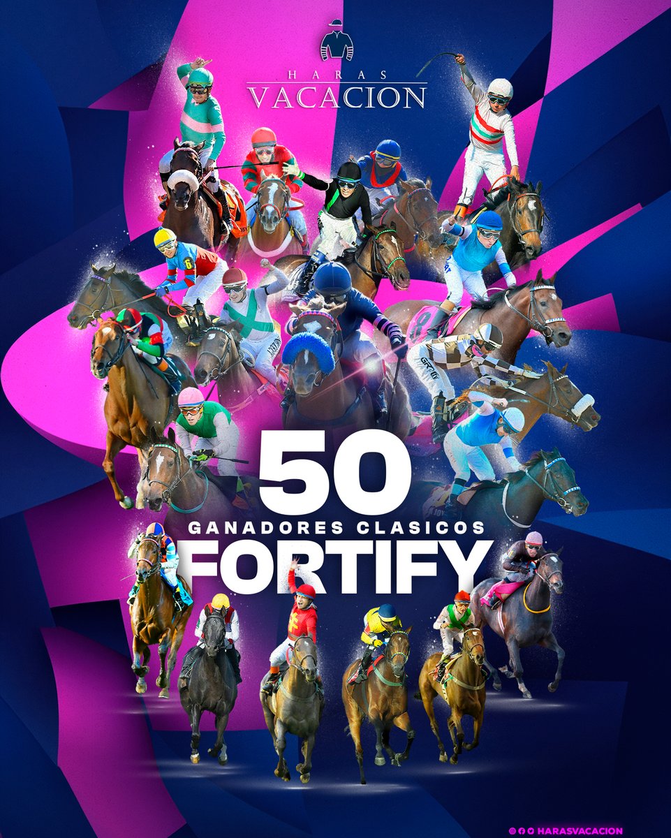 HarasVacacion's tweet image. 5️⃣0️⃣ Nuestro padrillo FORTIFY llegó a los 50 Ganadores Clásicos en Argentina‼