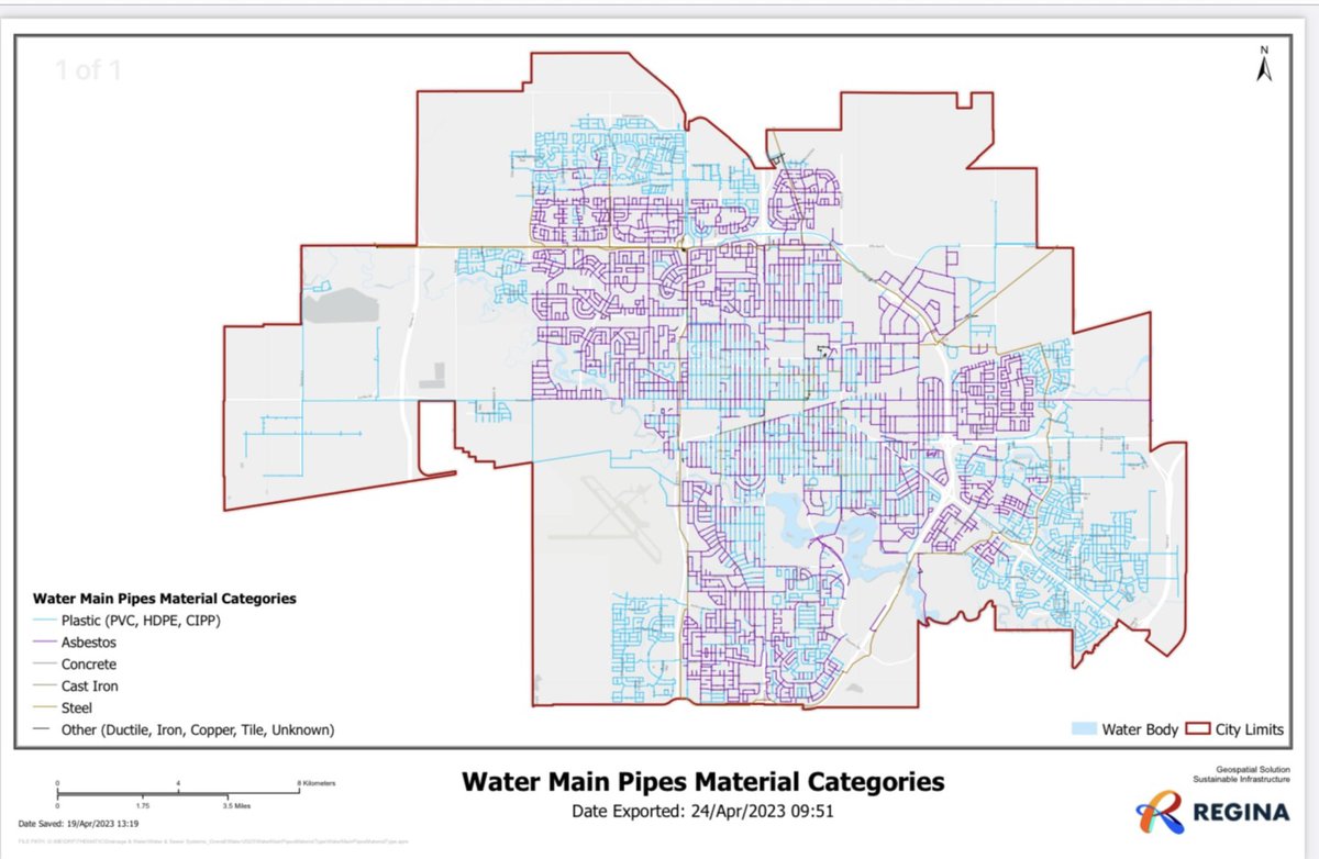 asbestos_in's tweet photo. @leaderpost With 600 km of old asbestos cement water mains, I would respectfully suggest that swampy tasting water is the very least of Regina’s concerns. @JohnKleinRegina @votelau @EnviroCollect1 @AleanaYoung @erikaritchiendp @RiffelShelly2 @GpcHunter @kaitlynharveysk #skpoli
 #skhealth https://t.co/0s1HSibKof
