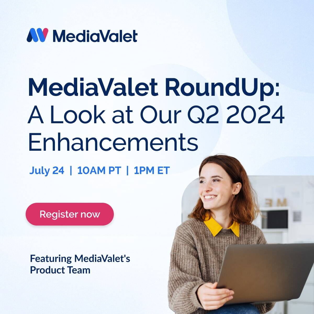 MediaValet's tweet image. MediaValet Roundup: A Look at Our 2024 Q2 Enhancements.
 
Don't miss out on the inside scoop and ask the product team questions about past and future product updates. 

See you there &amp;gt;&amp;gt; hubs.ly/Q02G4S940

#DAM #MediaValet #ProductUpdates