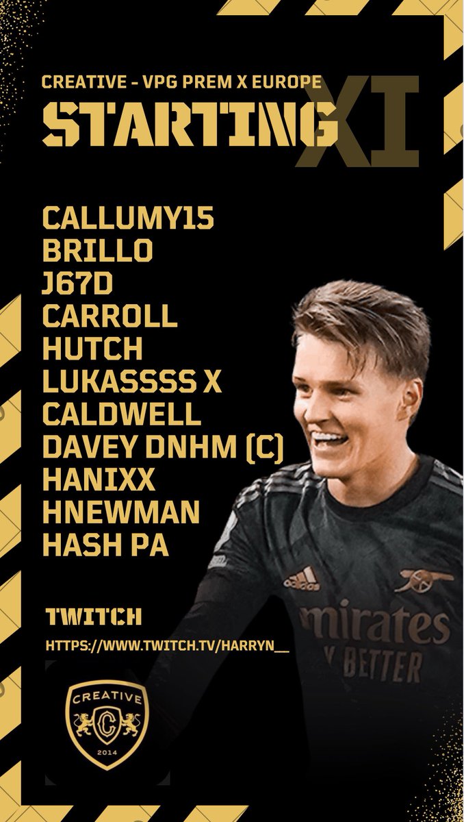 Lineup for <a href="/OfficialVPG/">Virtual Pro Gaming</a> ⚽️ 

<a href="/VPGUK/">VPG United Kingdom</a> 
English Premier 🏴󠁧󠁢󠁥󠁮󠁧󠁿 
8:00 <a href="/RotherhamUnited/">Rotherham United</a> 🏴󠁧󠁢󠁥󠁮󠁧󠁿 

<a href="/VPGPremier/">VPG Esports Premier</a> 🇪🇺
8:45 <a href="/PoiseGaming_/">Poise Gaming</a> 🇵🇹 
9:15 <a href="/teamnui/">Nui</a> 🇪🇸 is
live on <a href="/OfficialVPG/">Virtual Pro Gaming</a> YouTube commentated by <a href="/GeorgeOverton_/">Ove</a> 🤝