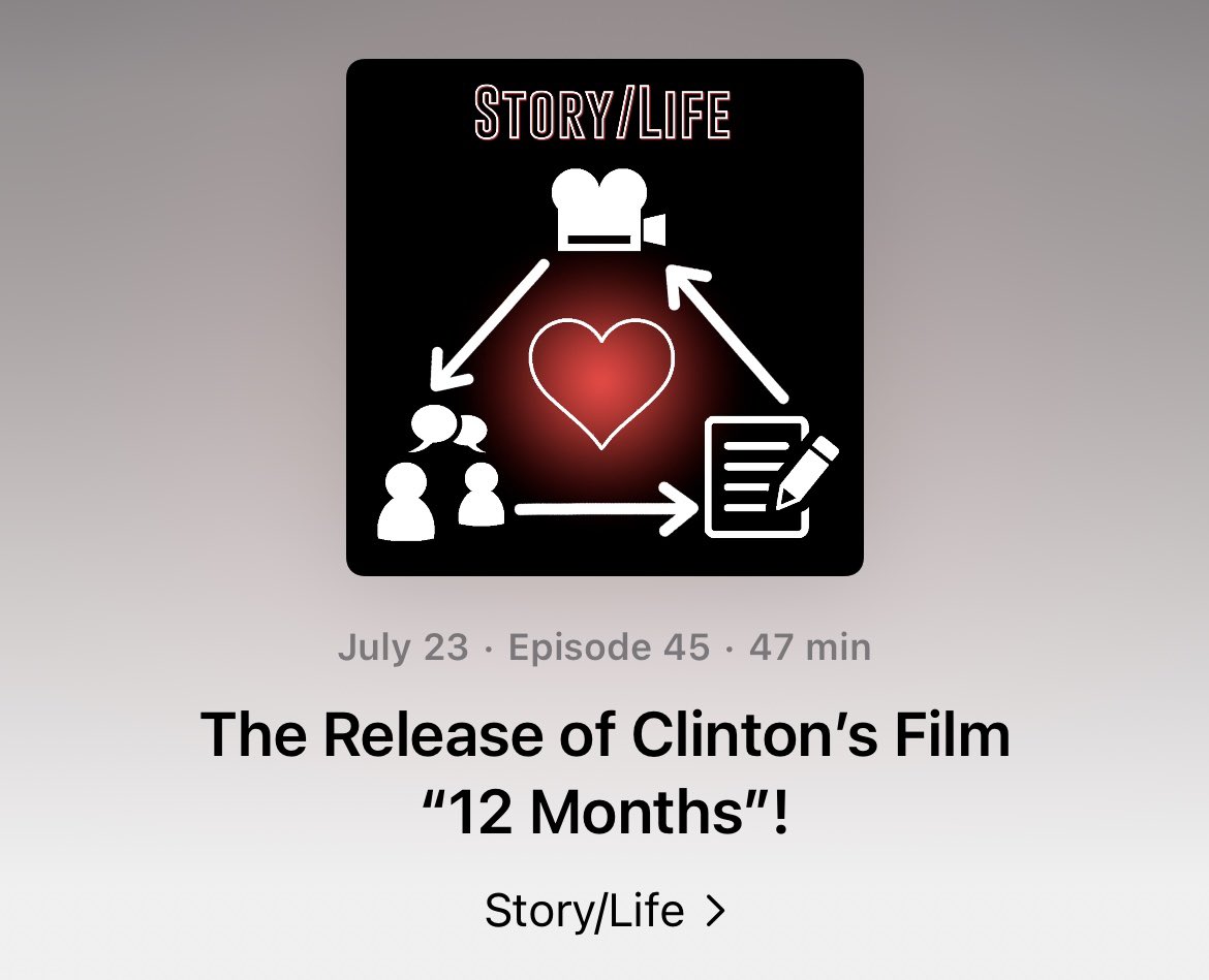 Episode 45 of the “Story/Life” Podcast is now up! Check it out through one of these links…
Apple Podcasts: apple.co/3eDGHwS
Spotify: spoti.fi/3s1PzPQ
Amazon Music: amzn.to/3MzFmUq
…or wherever you get your podcasts. 😊 #filmmaker #podcast <a href="/ClintonCornwell/">Clinton Cornwell</a>