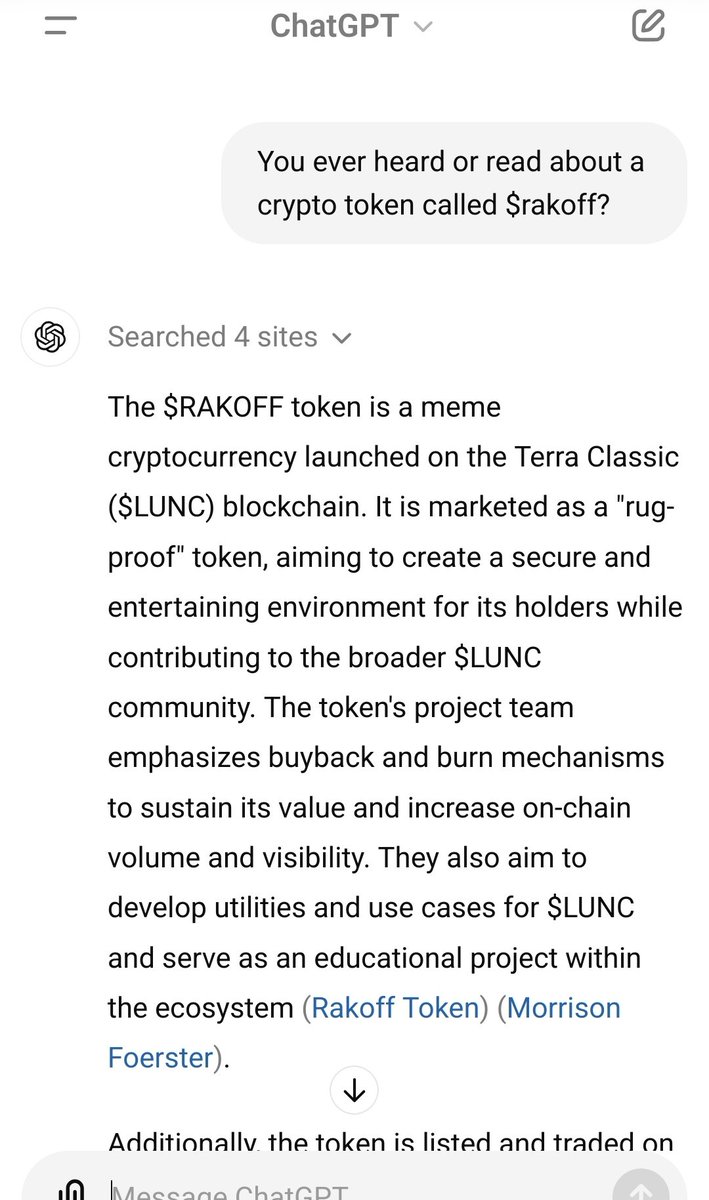 ryz_dude's tweet image. . $rakoff is rug-proof token on terra classic blockchain. Even ChatGPT knows about that.. @luna_lover69 @RakoffToken .@danny_demi_defi and with #jurisprotocol it&apos;s rug-proof bank, not a bank..