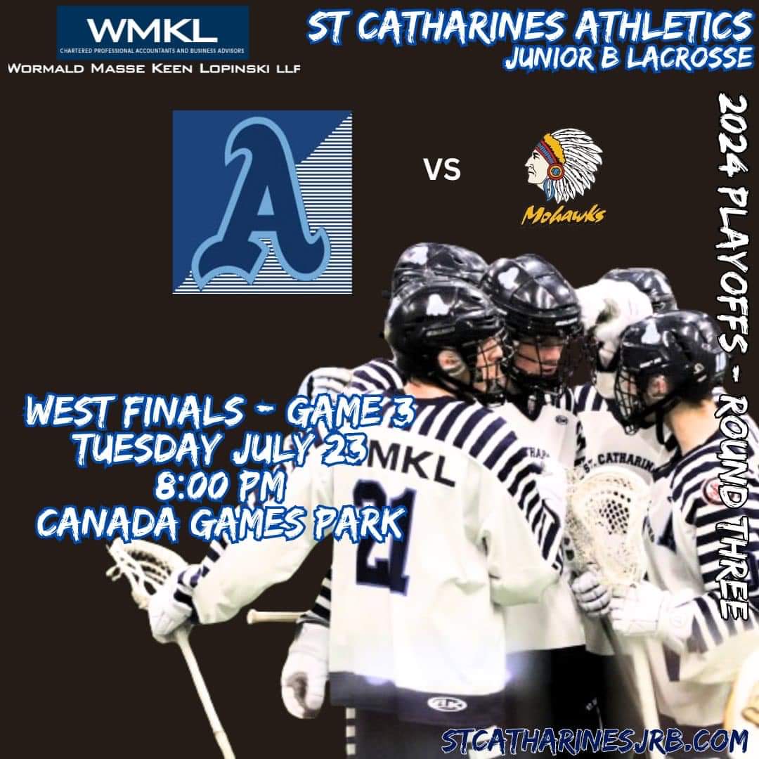 stkittsjrlax's tweet photo. It's a must win for our Jr. B's tonight!
Be there to support them, 8 pm at Canada Games Park!! https://t.co/MN5ILA3ogZ