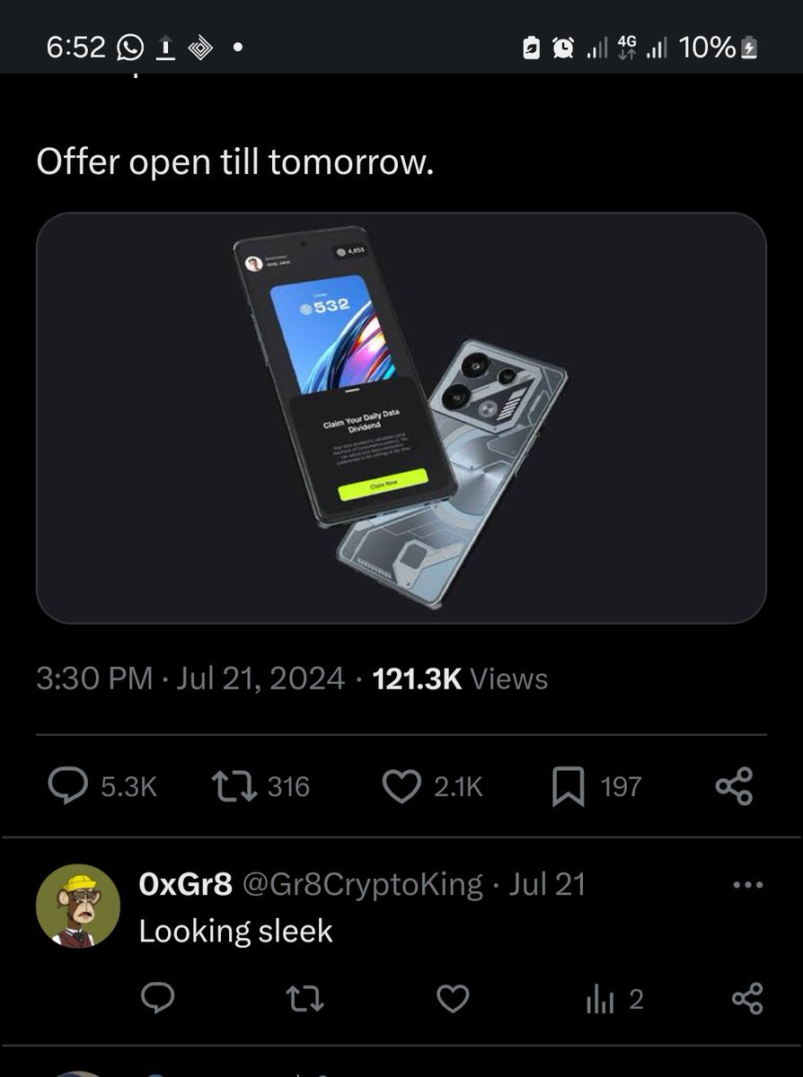 Gr8CryptoKing's tweet photo. @connectwithtola Sir I won @connectwithtola 

Attached is a proof https://t.co/0FFE88gGeW