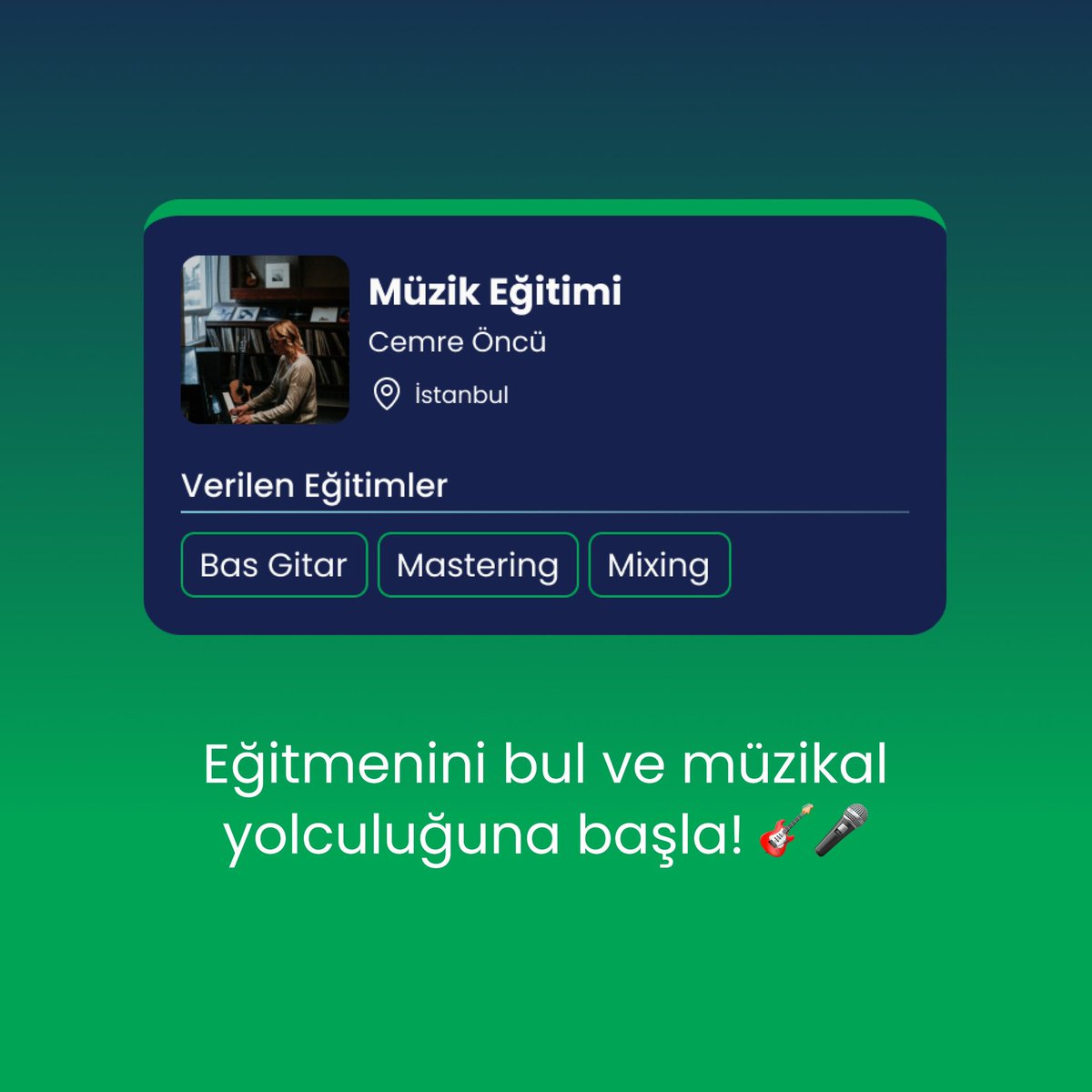 armonyapp's tweet photo. Armony App'te Yeni Kategoriler: Sektörel Hizmet, Etkinlik Hizmeti ve Müzik Eğitimi Artık Yayında! Müzisyenler ve Müzikseverler İçin Sürekli Gelişiyoruz. 🎵

https://t.co/qc79ib6IIM https://t.co/H9CzNIe0a4