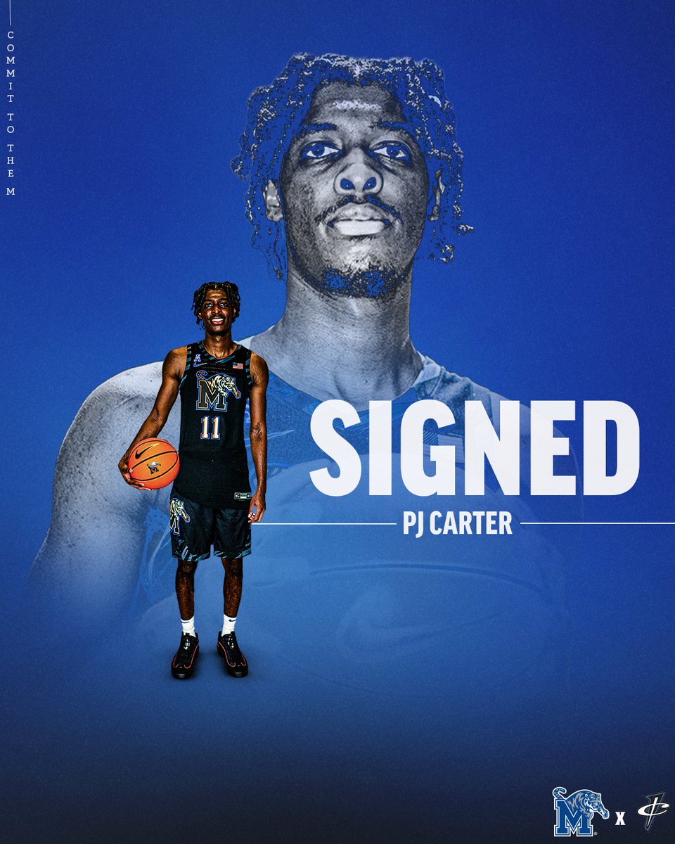 Memphis_MBB's tweet photo. Another sharpshooter secured 🎯 

Welcome to the Ⓜ️! @PJCarter17

📰 https://t.co/AL2DFL7l5m

#CommitToTheM https://t.co/THDMcI3S5G